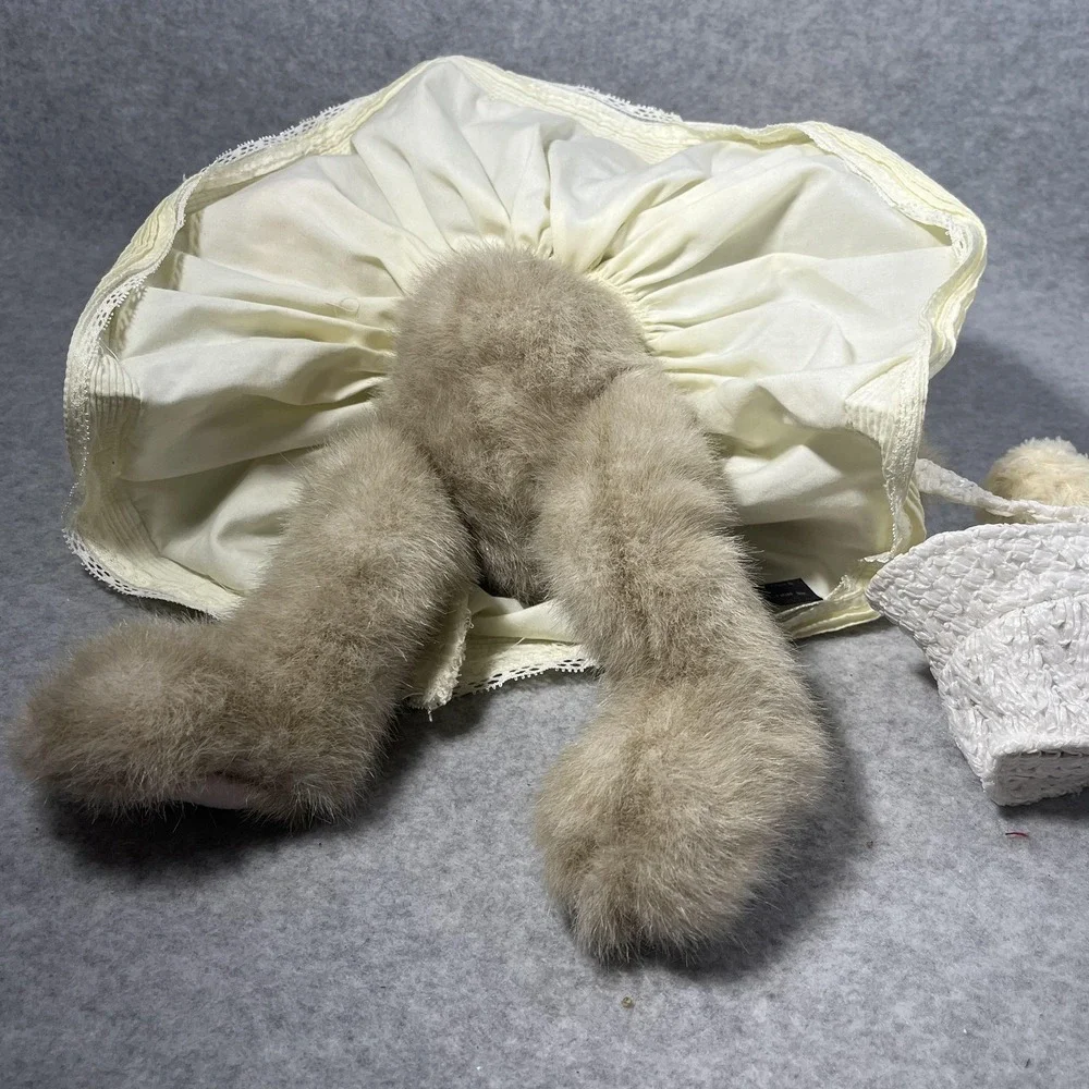 Vintage Bearington Collection Tulip Ducky Bunny Plush Basket Easter Limited 1077